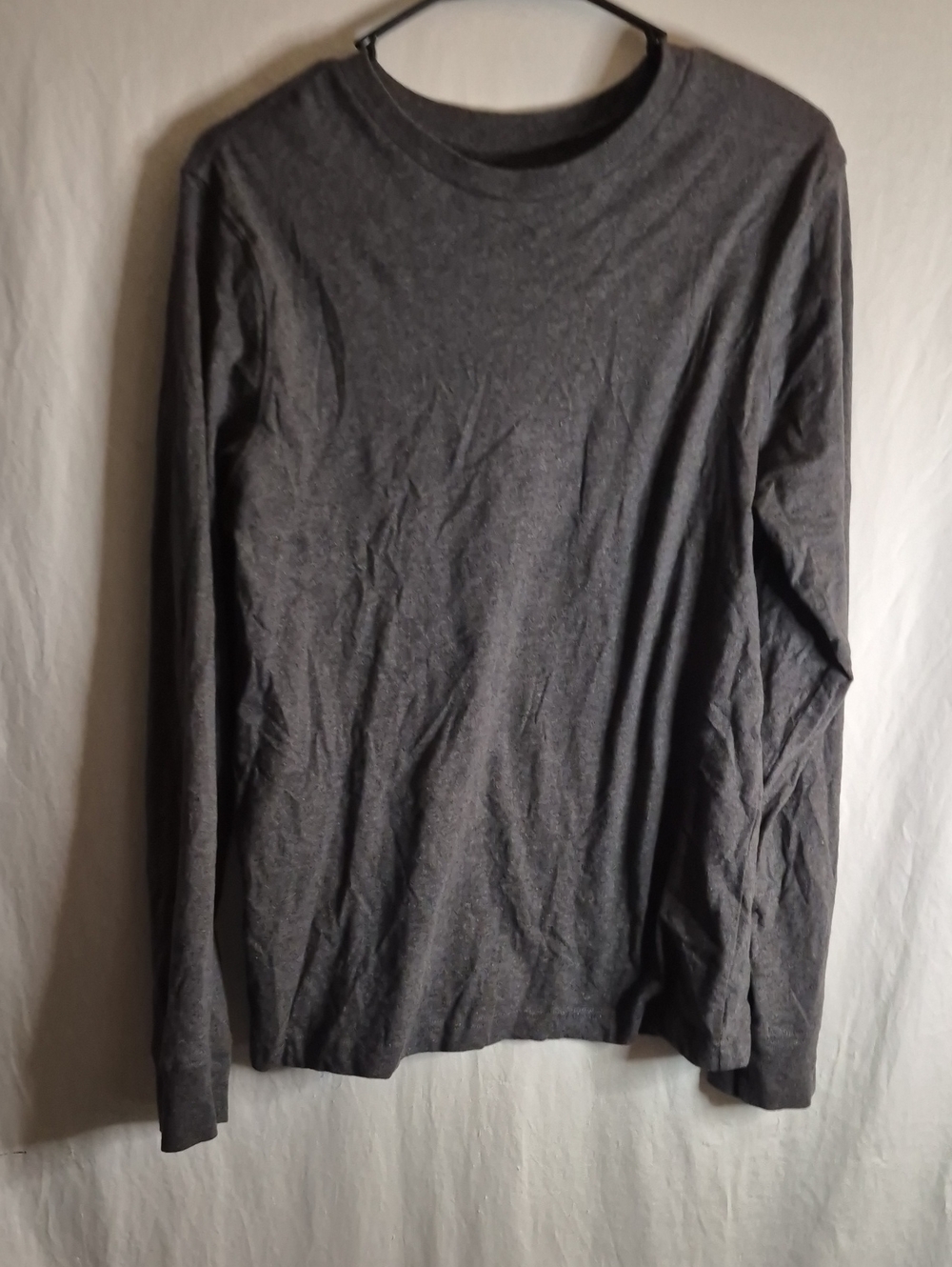 George Men's Long-Sleeve Crewneck Shirt — Dark Gray